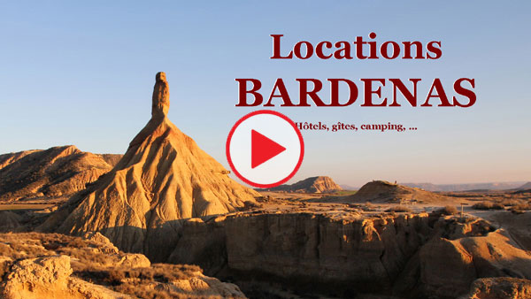 Vidéo locations près du désert des Bardenas.