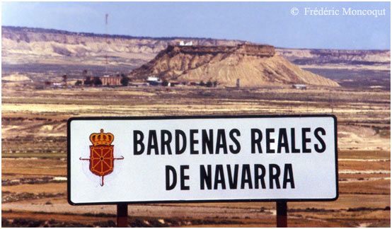 Panneau entrée Bardenas