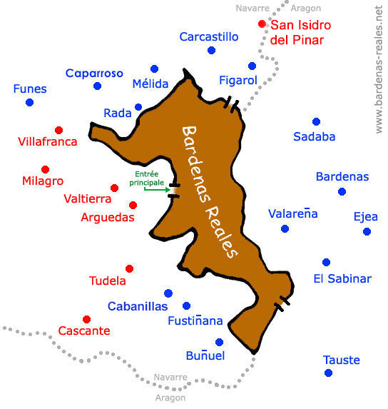Carte de la région.