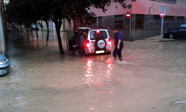 inondations dans les zones habitées.