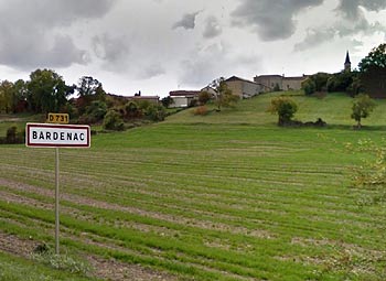 Le petit village de Bardenac.