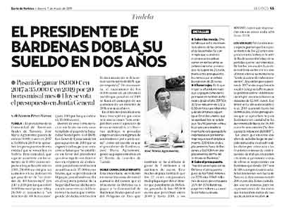 Article de presse Agramonte Bardenas.