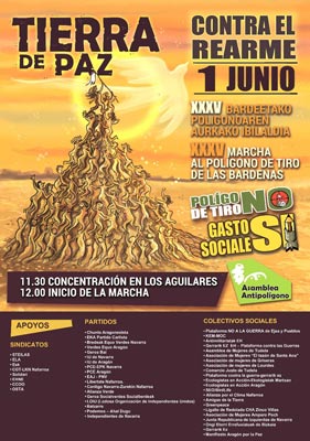 Marcha al poligono bardenas