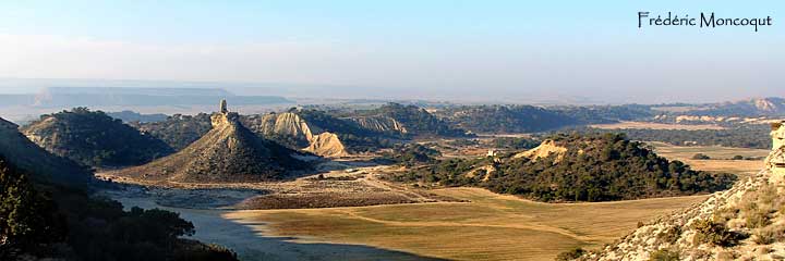 Paysage du Vedado de Eguaras, réserve naturelle située à proximité du désert des Bardenas.