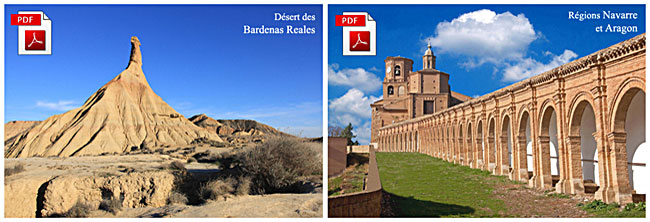 PDF découverte du désert des Bardenas, en Navarre entre Pays Basque et Aragon.